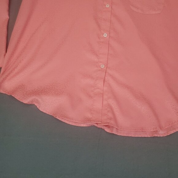 VICTORIA'S SECRET Womens PJ‎ Top Large Pink Leopard Animal Print Long Sleeves - Picture 5 of 5